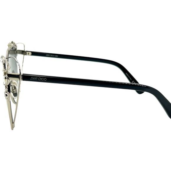 Jimmy Choo Black and Silver Embellished Sunglasses main image 4